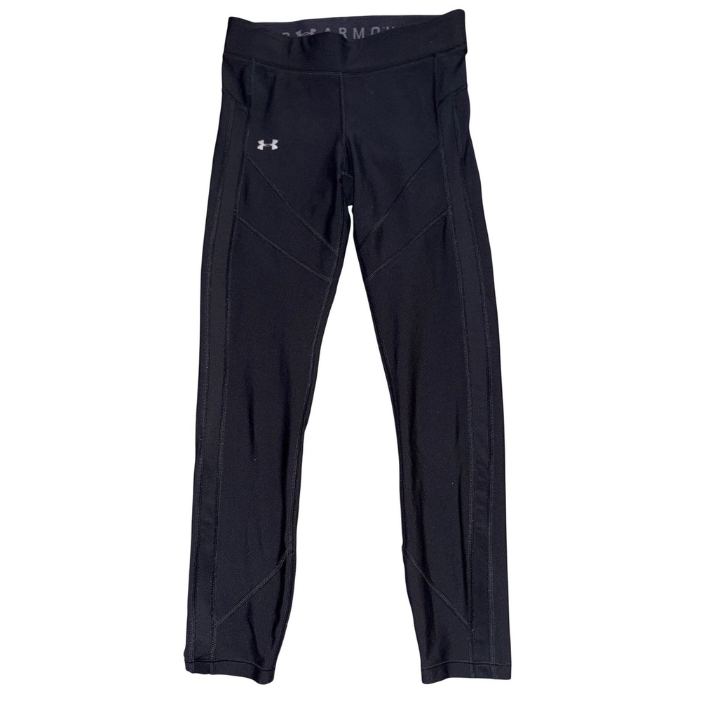 Under Armour Women Black HeatGear Compression Leggings Size S